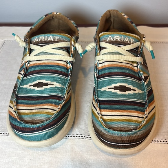 Ariat Hilo Women's Size 6 B Turquoise Serape - Picture 2 of 9